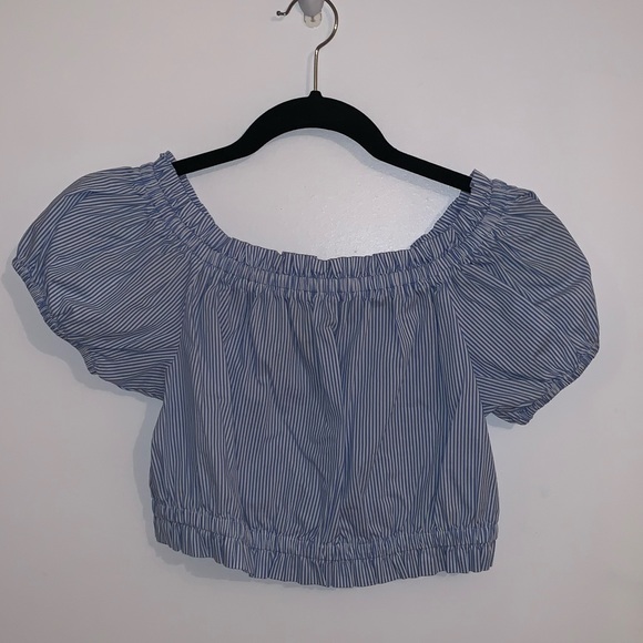 [M]👚F21 off the shoulder crop top - Picture 1 of 6